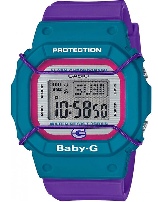 Casio Casio Baby-G BGD-525F-6  BGD-525F-6ER электронные женские часы  циферблат, браслет пластик — вид спереди